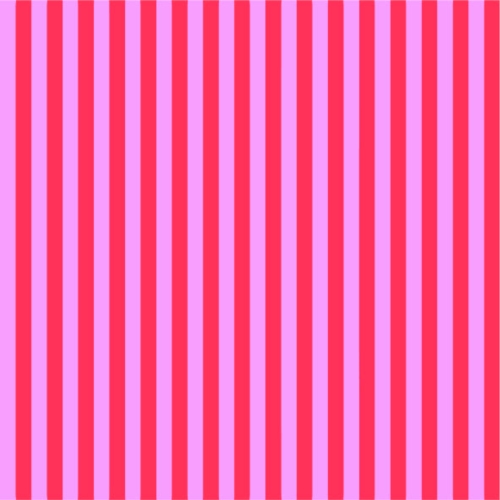 Tula Pink - True Colors - Tent Stripe - Stipes - Poppy